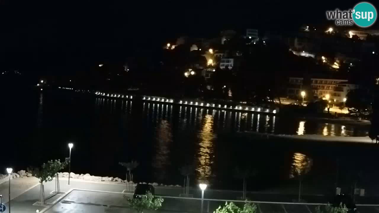 Baška Voda live | webcam spiaggia Podluka