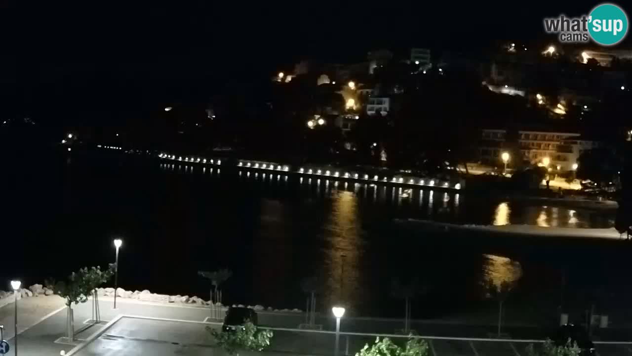 Baška Voda live webcam – spiaggia Podluka