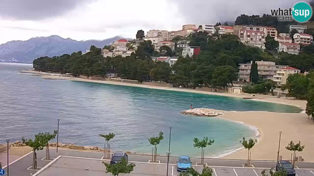 Baška Voda | webcam Podluka Strand