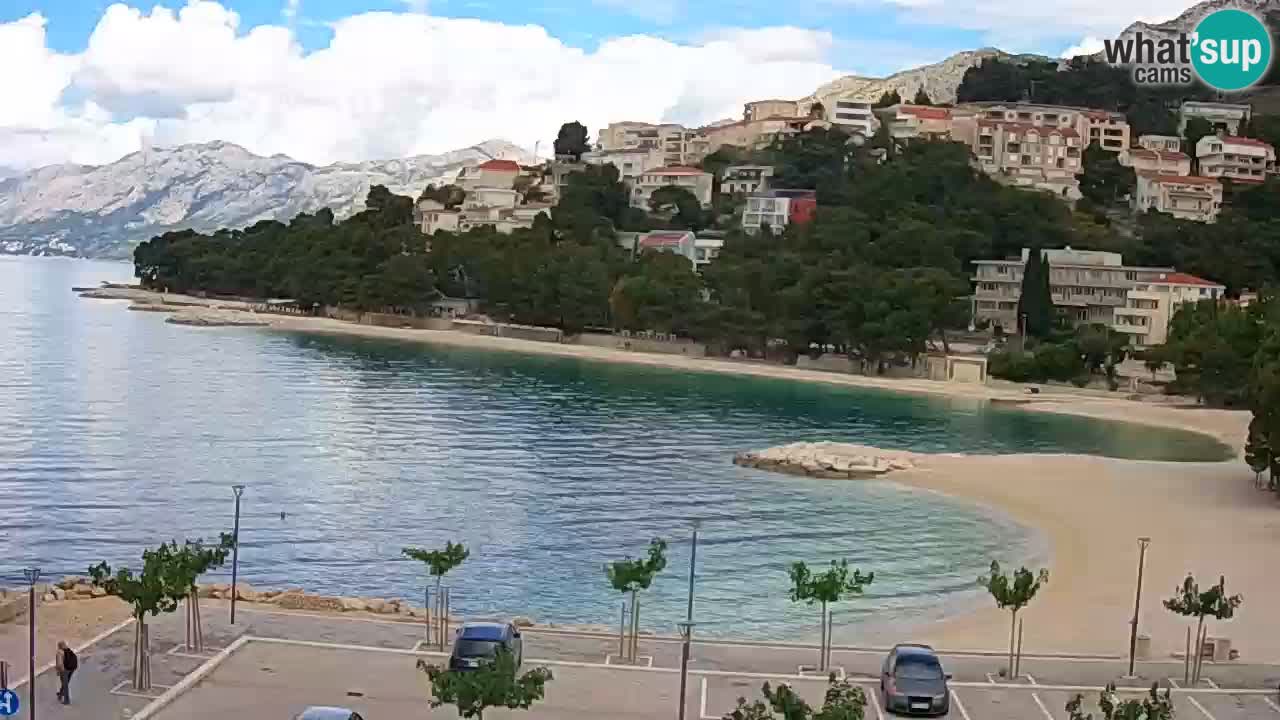 Baška Voda livecam plage Podluka