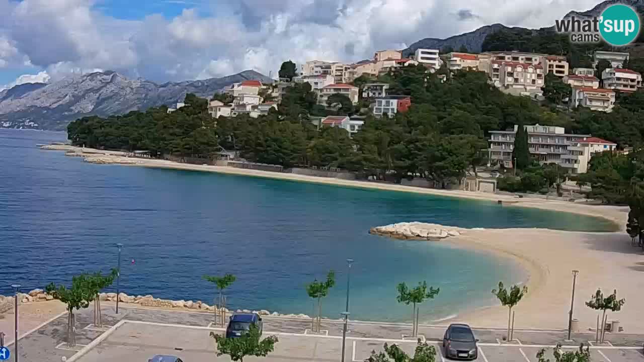 Baška Voda livecam plage Podluka