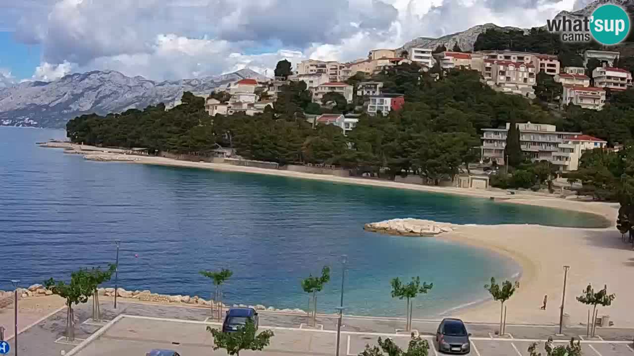 Baška Voda v živo – plaža Podluka
