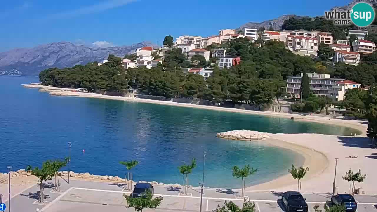 Baška Voda webcam – Podluka strand