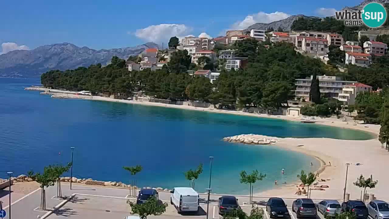 Baška Voda live | webcam spiaggia Podluka