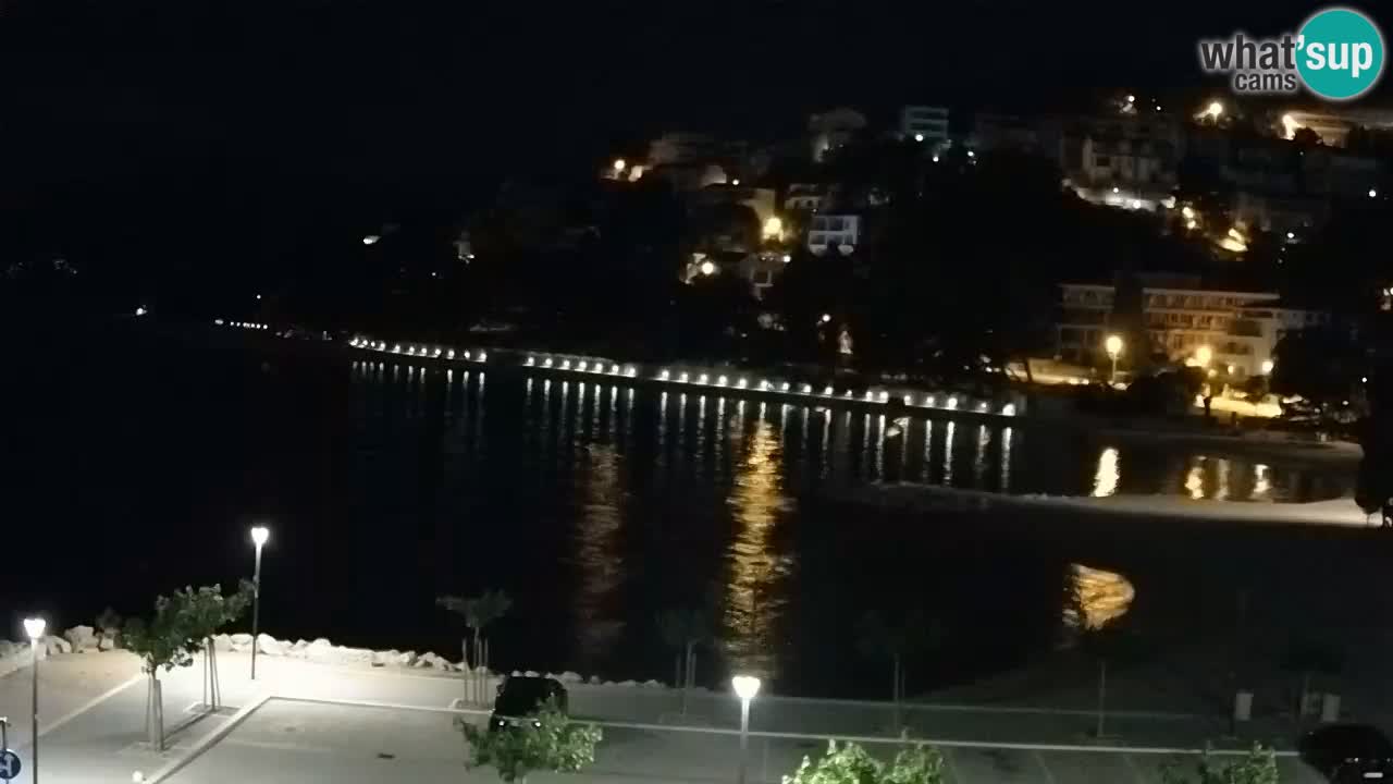 Baška Voda livecam plage Podluka