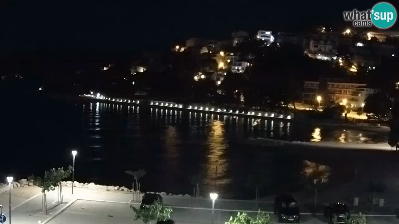 Baška Voda live webcam – spiaggia Podluka