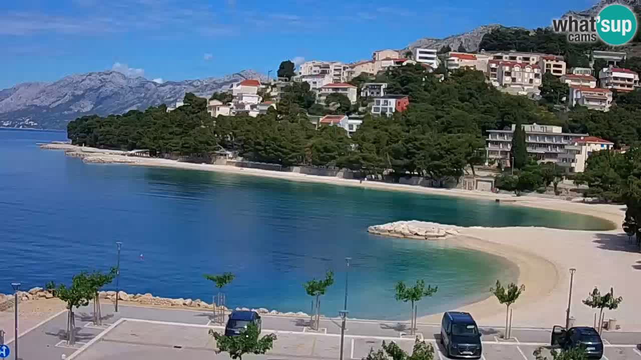 Baška Voda livecam plage Podluka