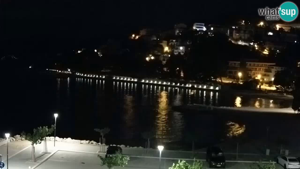 Baška Voda live | webcam spiaggia Podluka