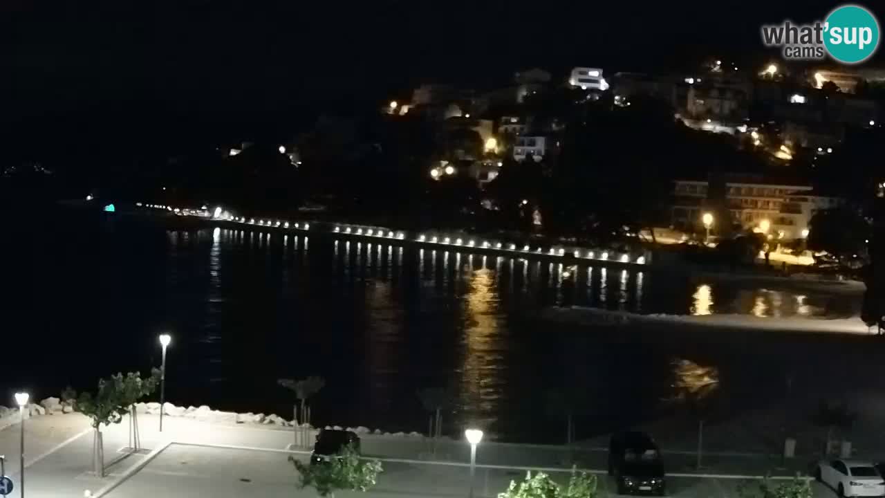 Baška Voda livecam plage Podluka