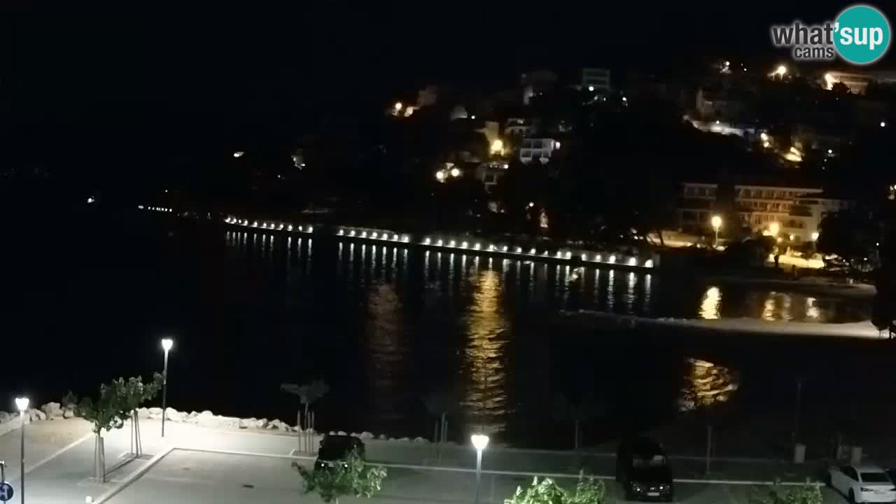 Baška Voda v živo | kamera Podluka plaža