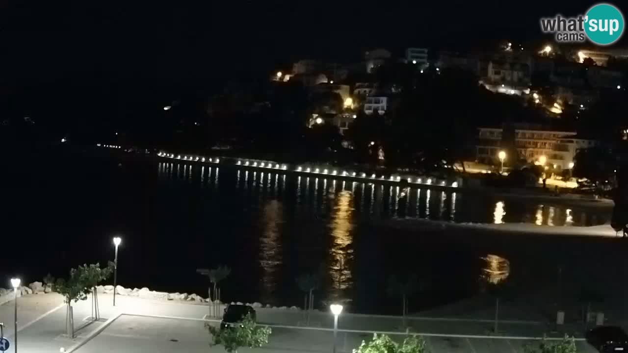Baška Voda livecam plage Podluka