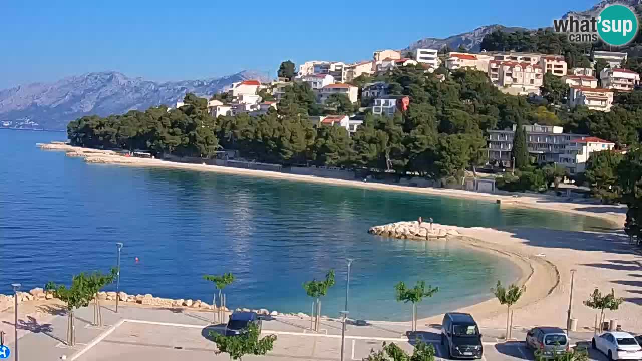 Baška Voda | webcam Podluka Strand