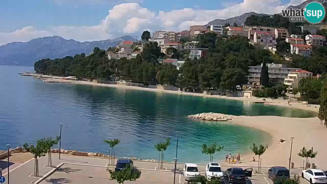 Baška Voda | webcam Podluka Strand