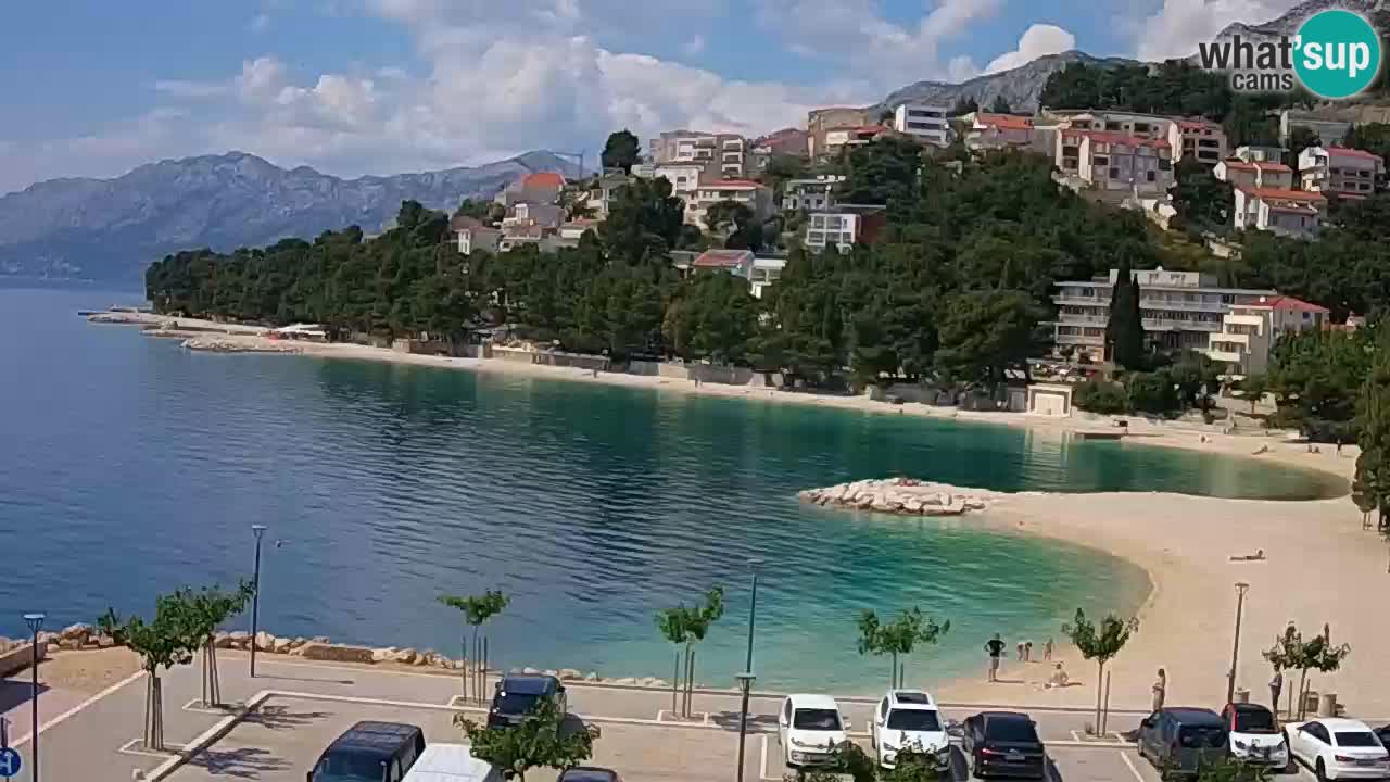 Baška Voda u živo | web kamera plaža Podluka