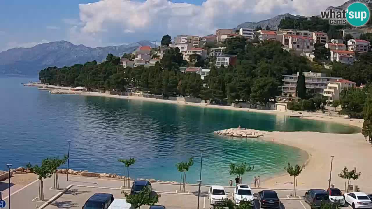 Baška Voda u živo | web kamera plaža Podluka