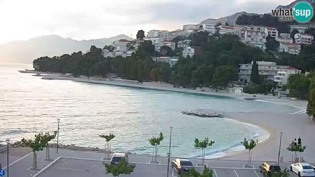 Baška Voda live | webcam spiaggia Podluka