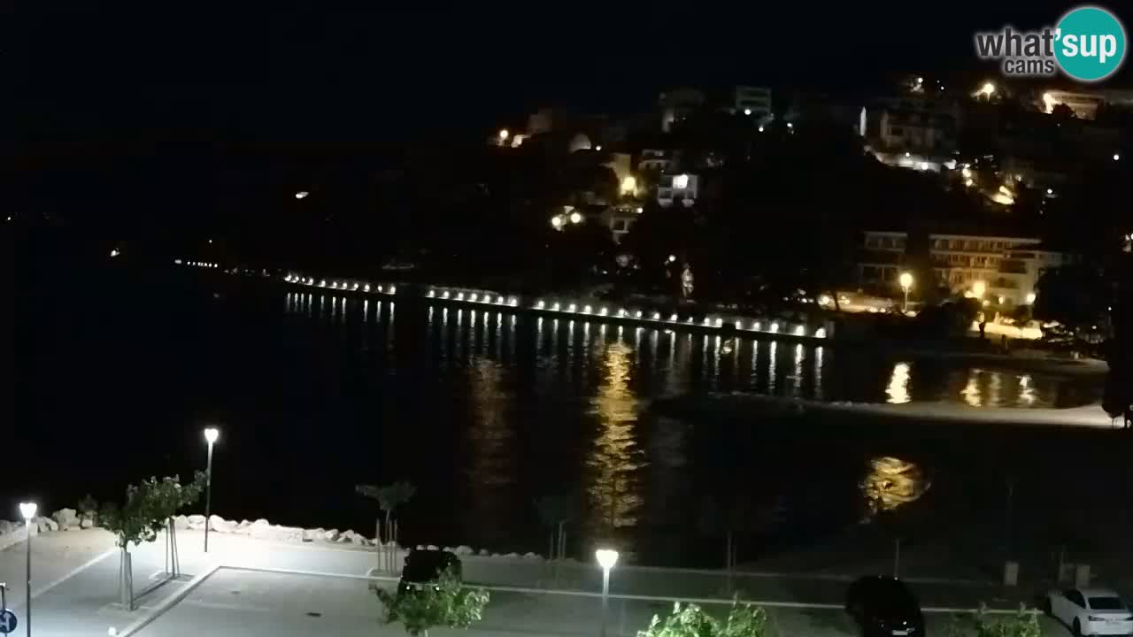 Baška Voda v živo – plaža Podluka