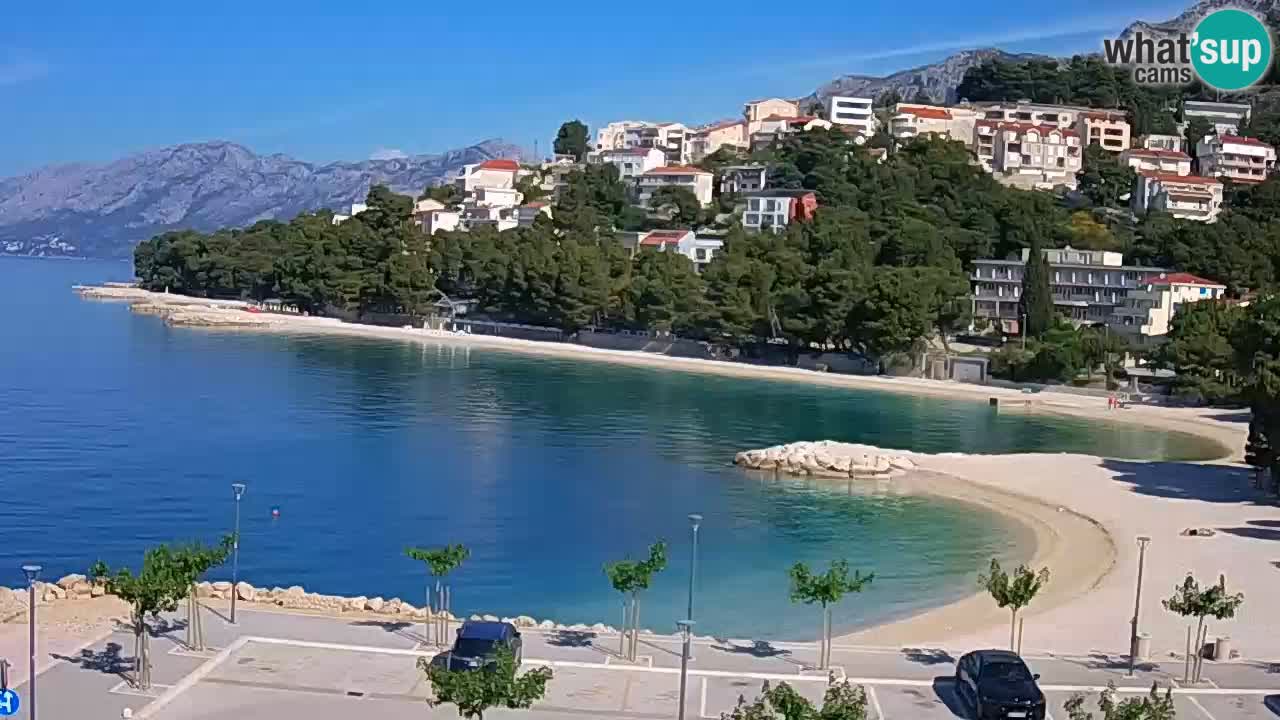 Baška Voda | webcam Podluka Strand