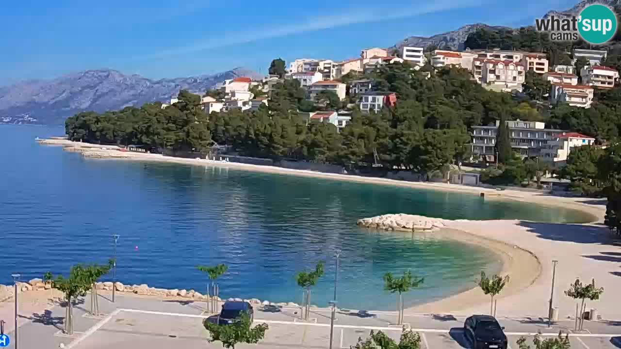 Baška Voda | webcam Podluka Strand