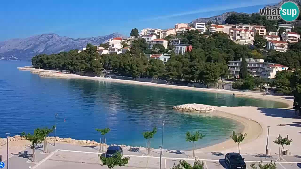 Baška Voda v živo – plaža Podluka