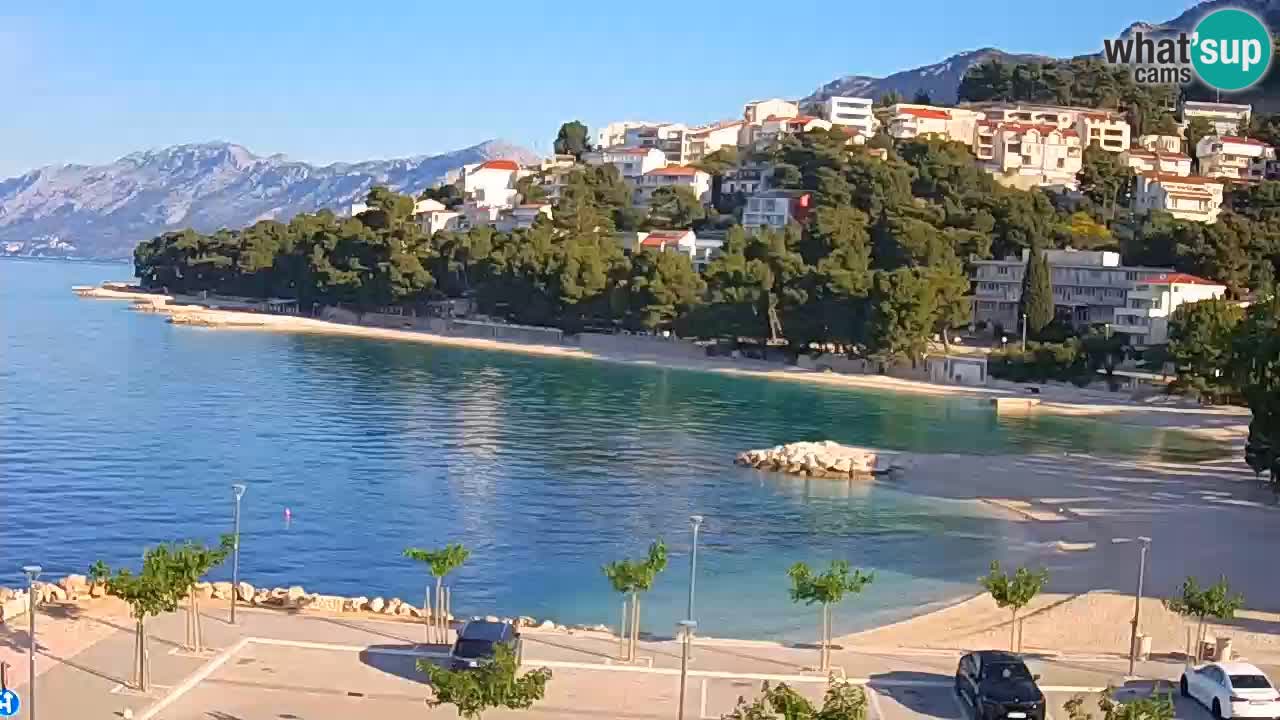 Baška Voda | webcam Podluka Strand