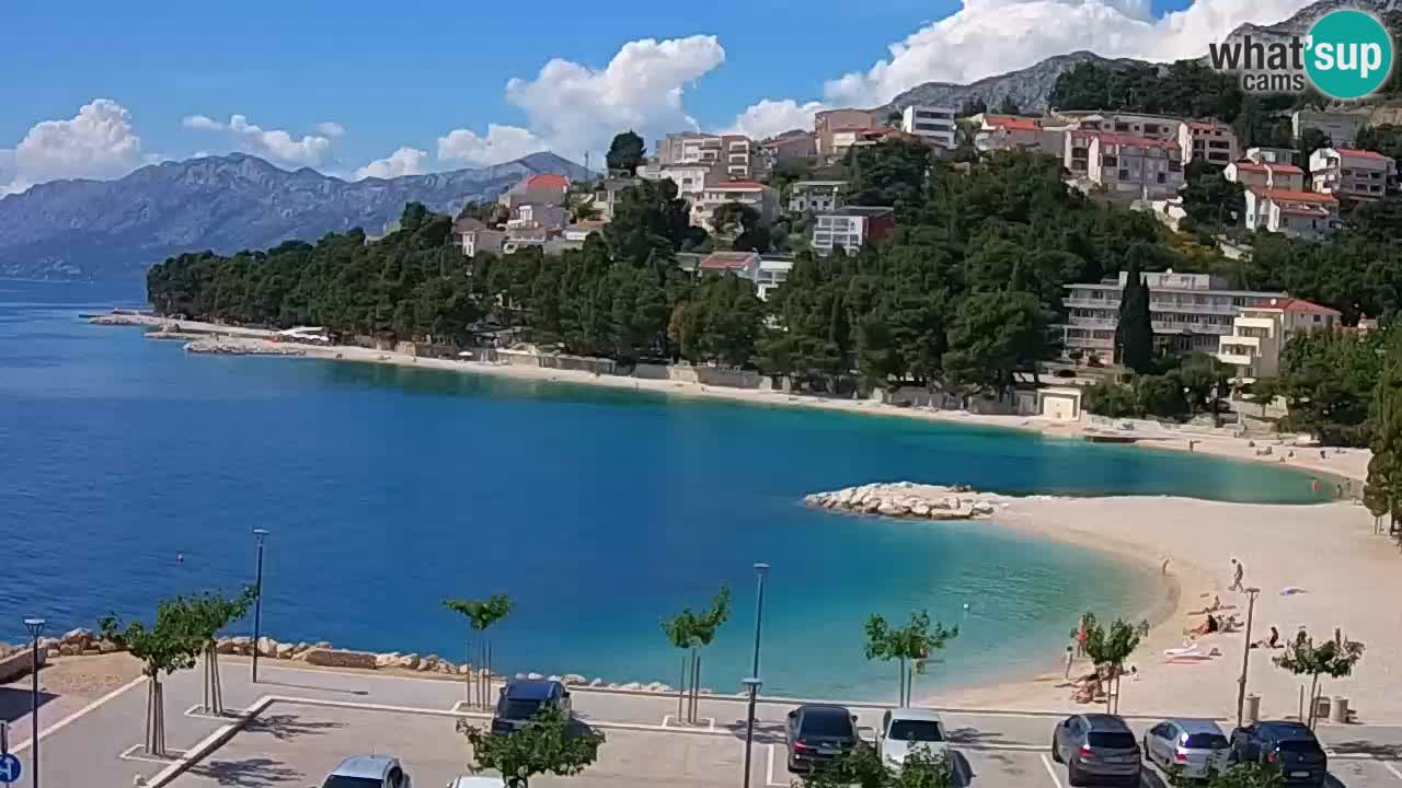 Baška Voda | webcam Podluka Strand