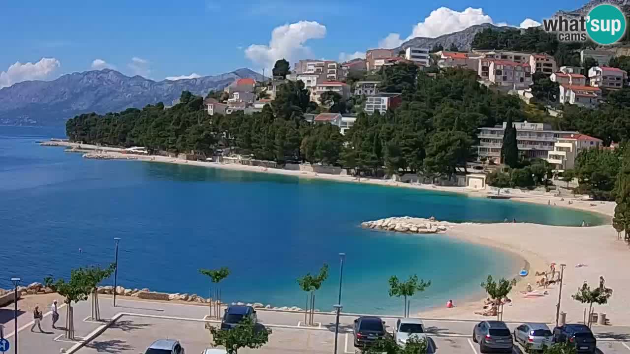 Baška Voda live | webcam spiaggia Podluka