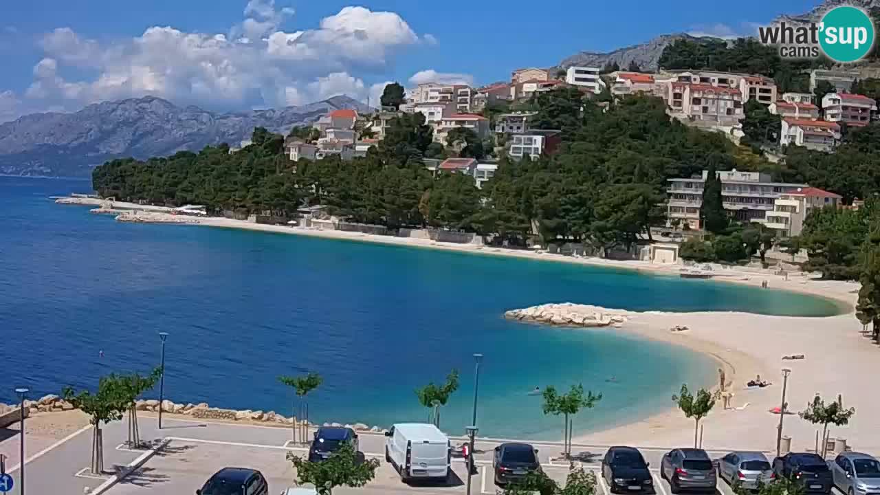 Baška Voda live | webcam spiaggia Podluka