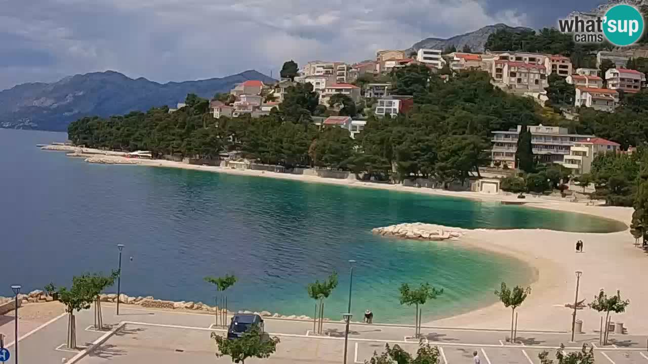 Baška Voda live | webcam spiaggia Podluka