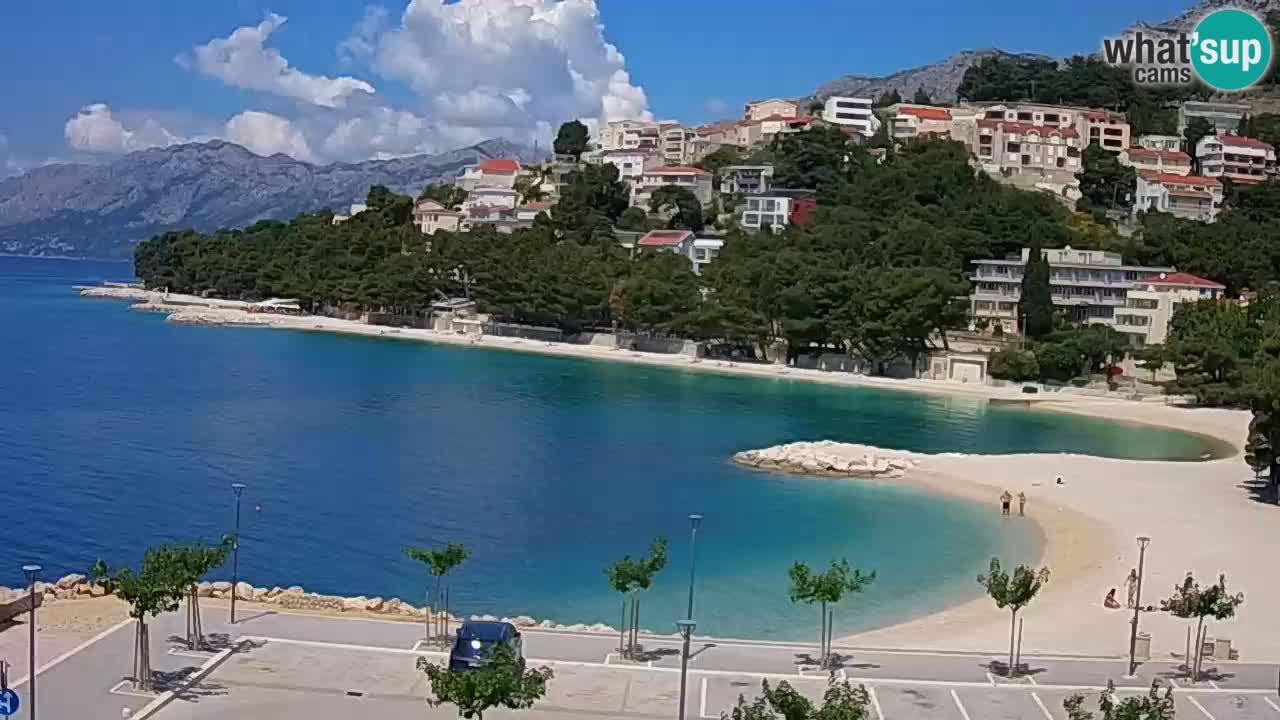 Baška Voda | webcam Podluka Strand