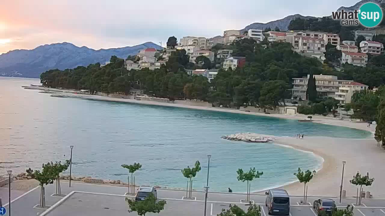 Baška Voda | webcam Podluka Strand