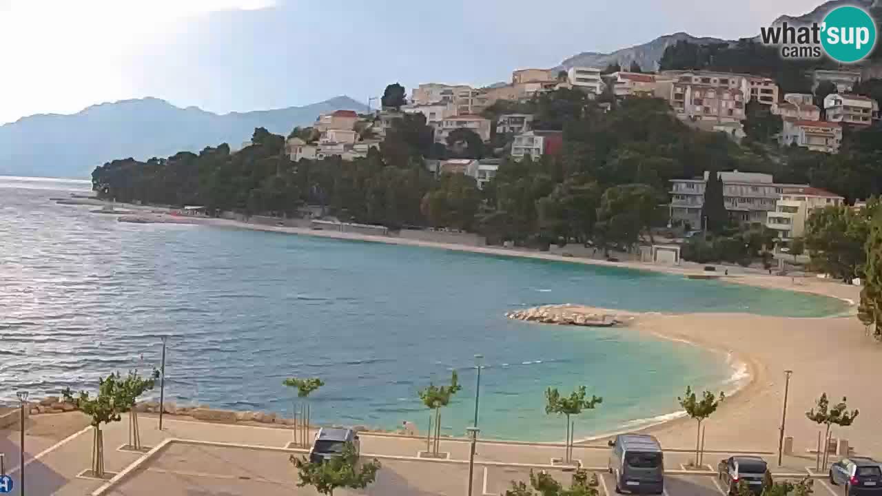 Baška Voda u živo | web kamera plaža Podluka