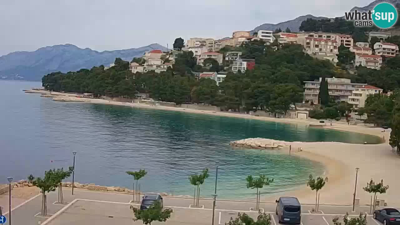 Baška Voda livecam plage Podluka