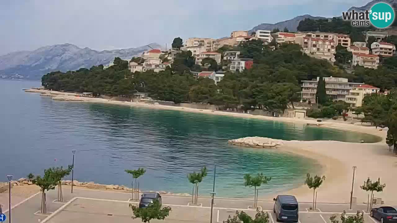 Baška Voda u živo | web kamera plaža Podluka