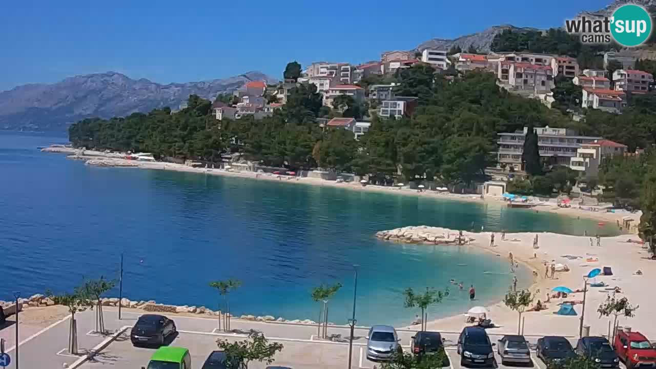 Baška Voda v živo | kamera Podluka plaža