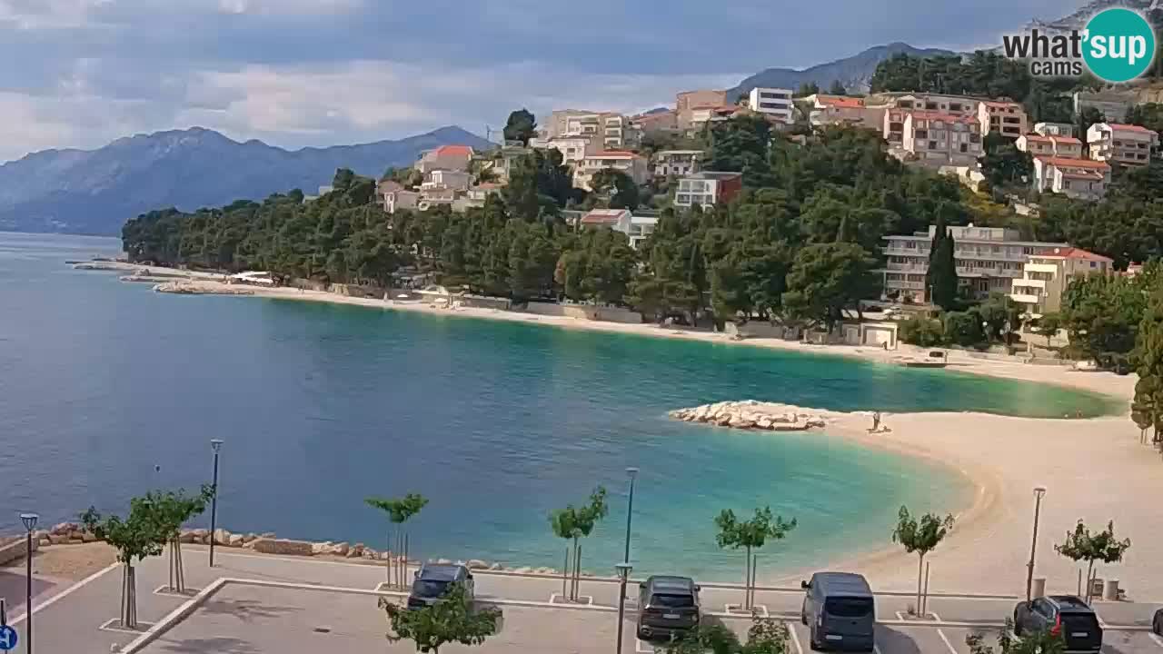 Baška Voda v živo – plaža Podluka