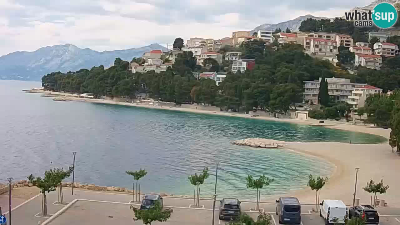 Baška Voda live | webcam spiaggia Podluka