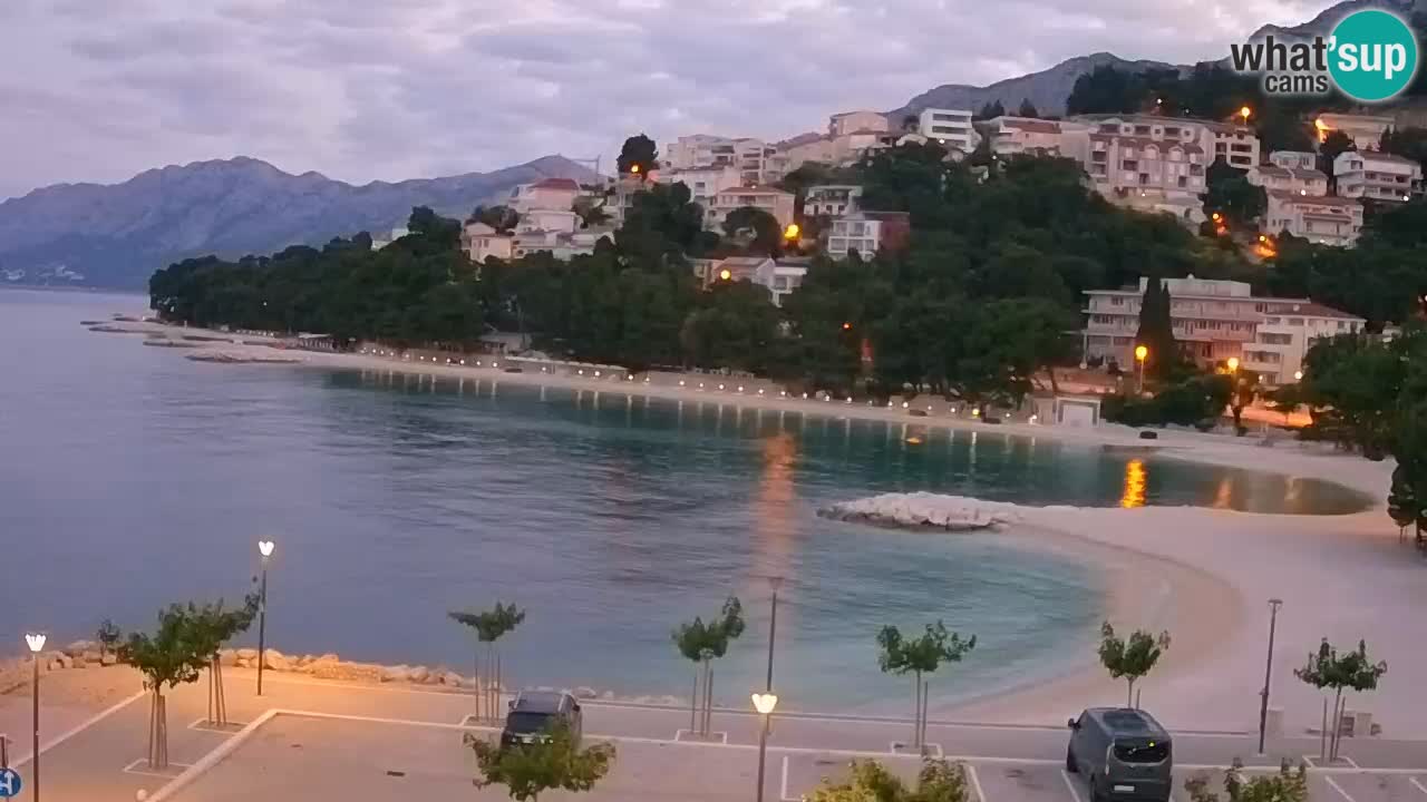 Baška Voda u živo | web kamera plaža Podluka