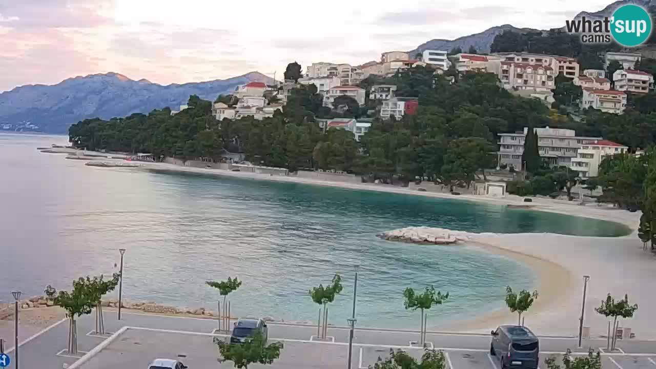 Baška Voda v živo | kamera Podluka plaža