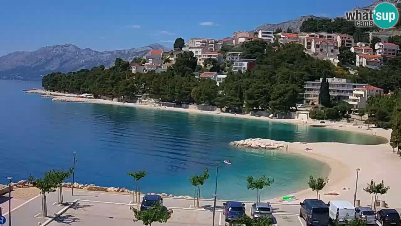 Baška Voda u živo | web kamera plaža Podluka