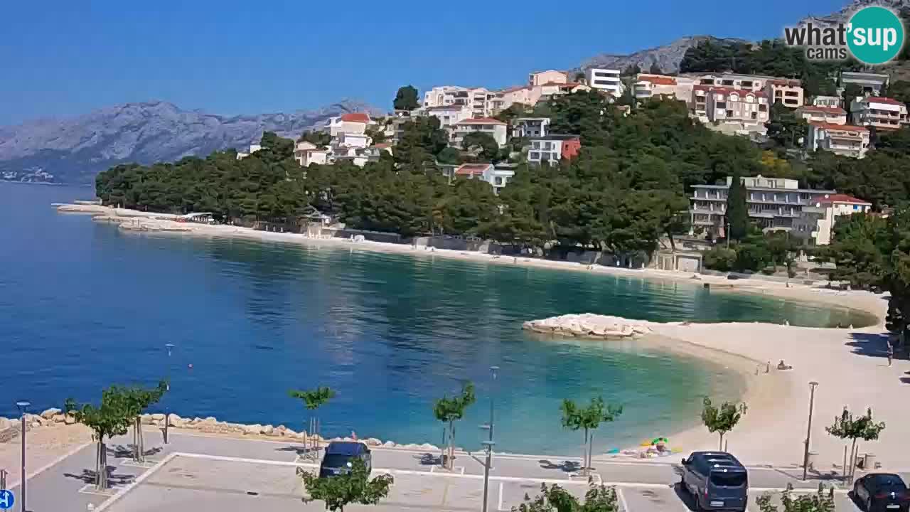 Baška Voda u živo | web kamera plaža Podluka