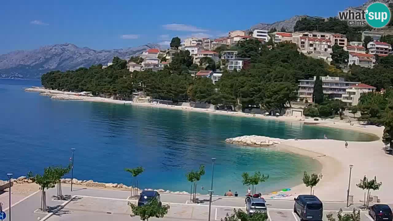 Baška Voda u živo | web kamera plaža Podluka