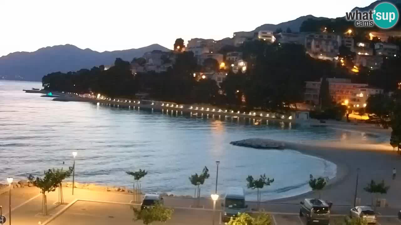 Baška Voda | webcam Podluka Strand