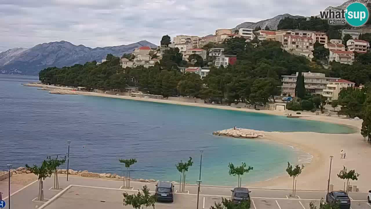 Baška Voda livecam plage Podluka