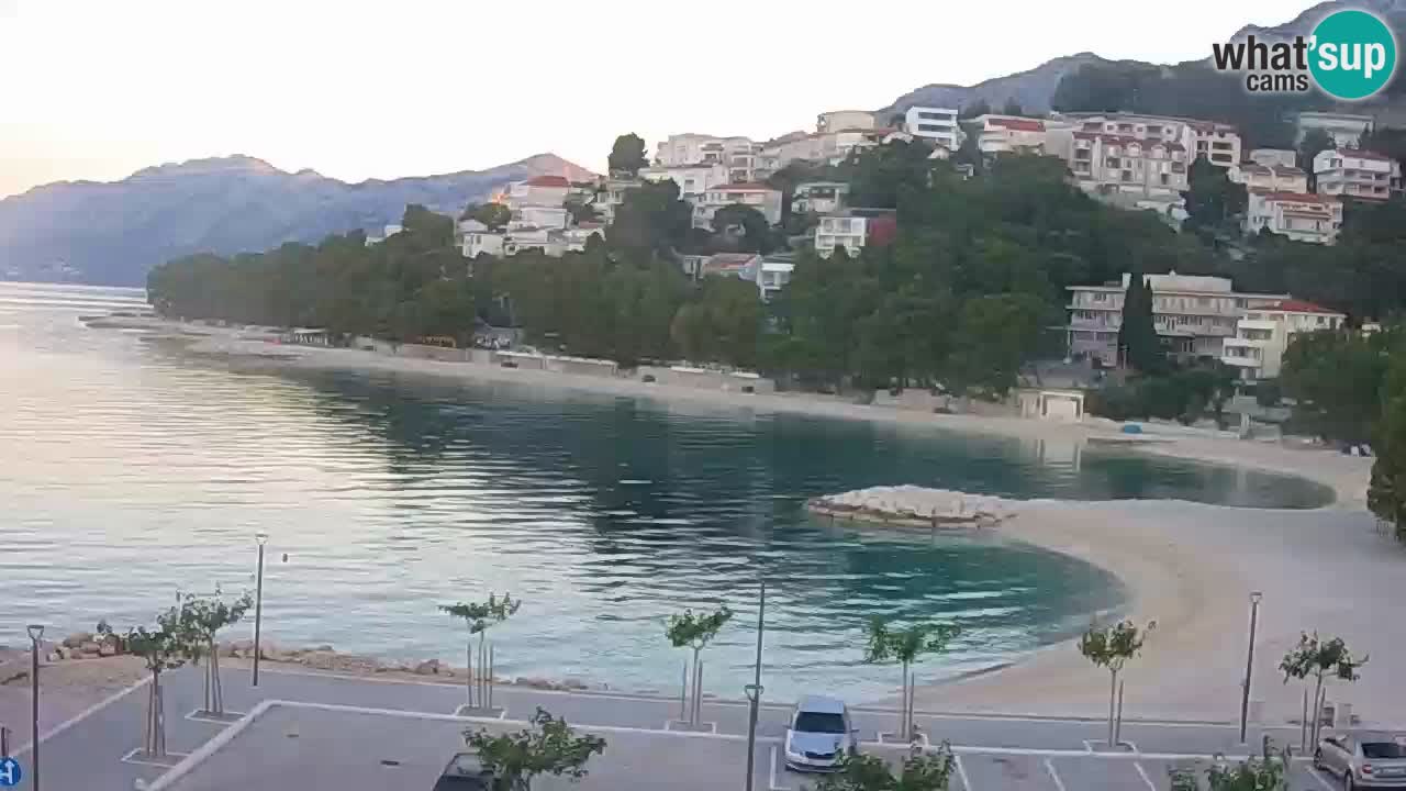 Baška Voda | webcam Podluka Strand