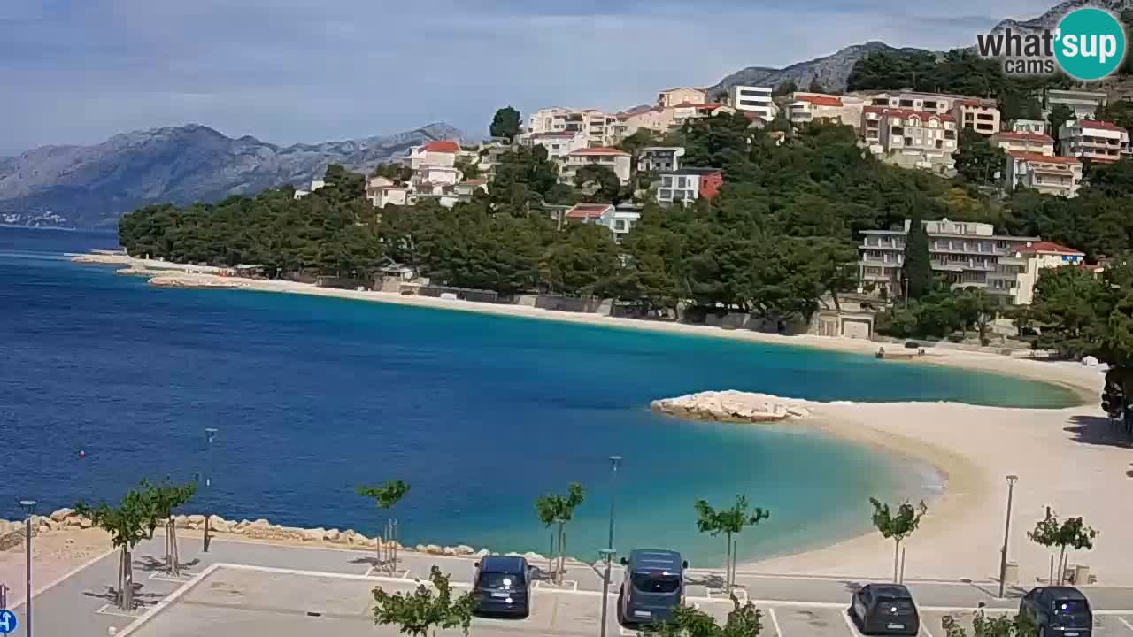 Baška Voda live | webcam spiaggia Podluka