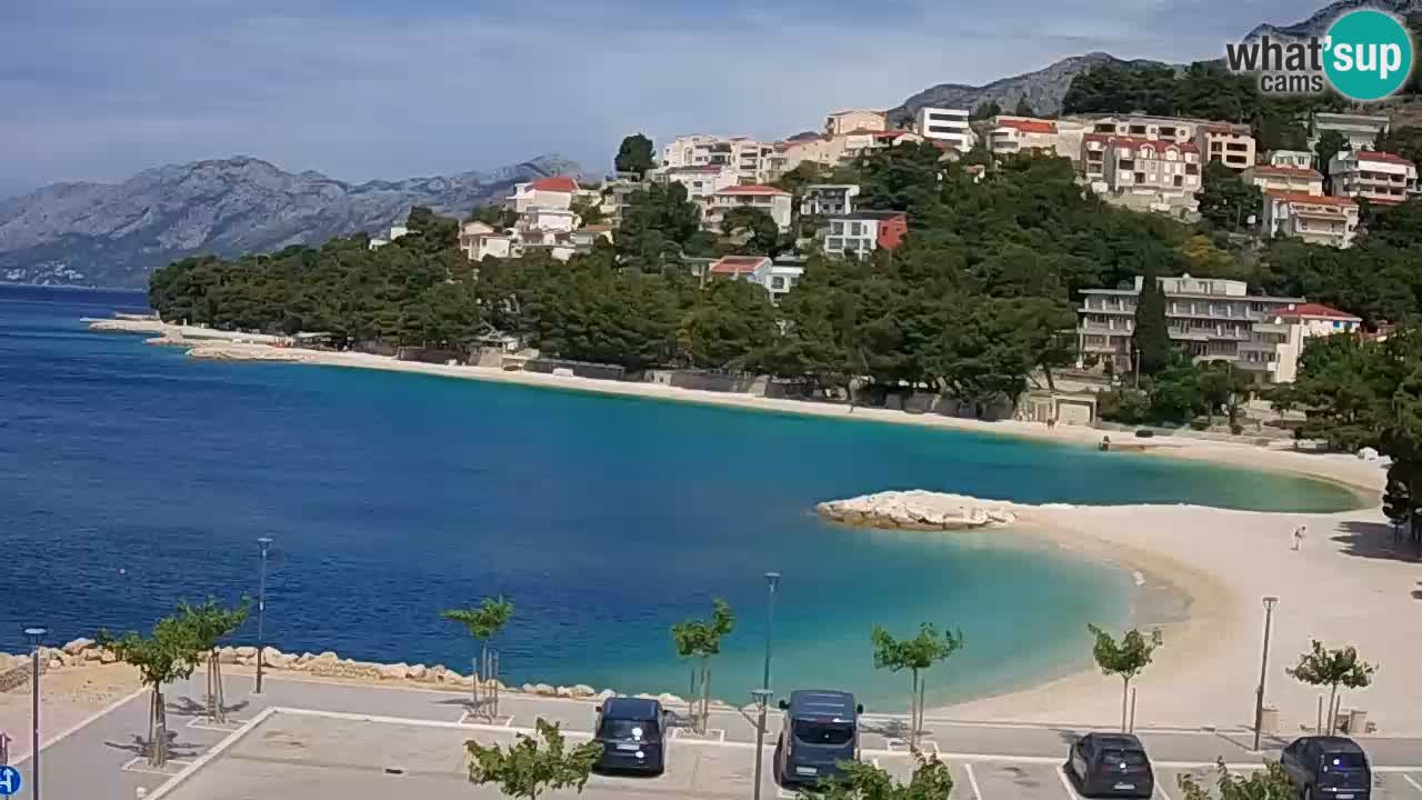 Baška Voda v živo – plaža Podluka