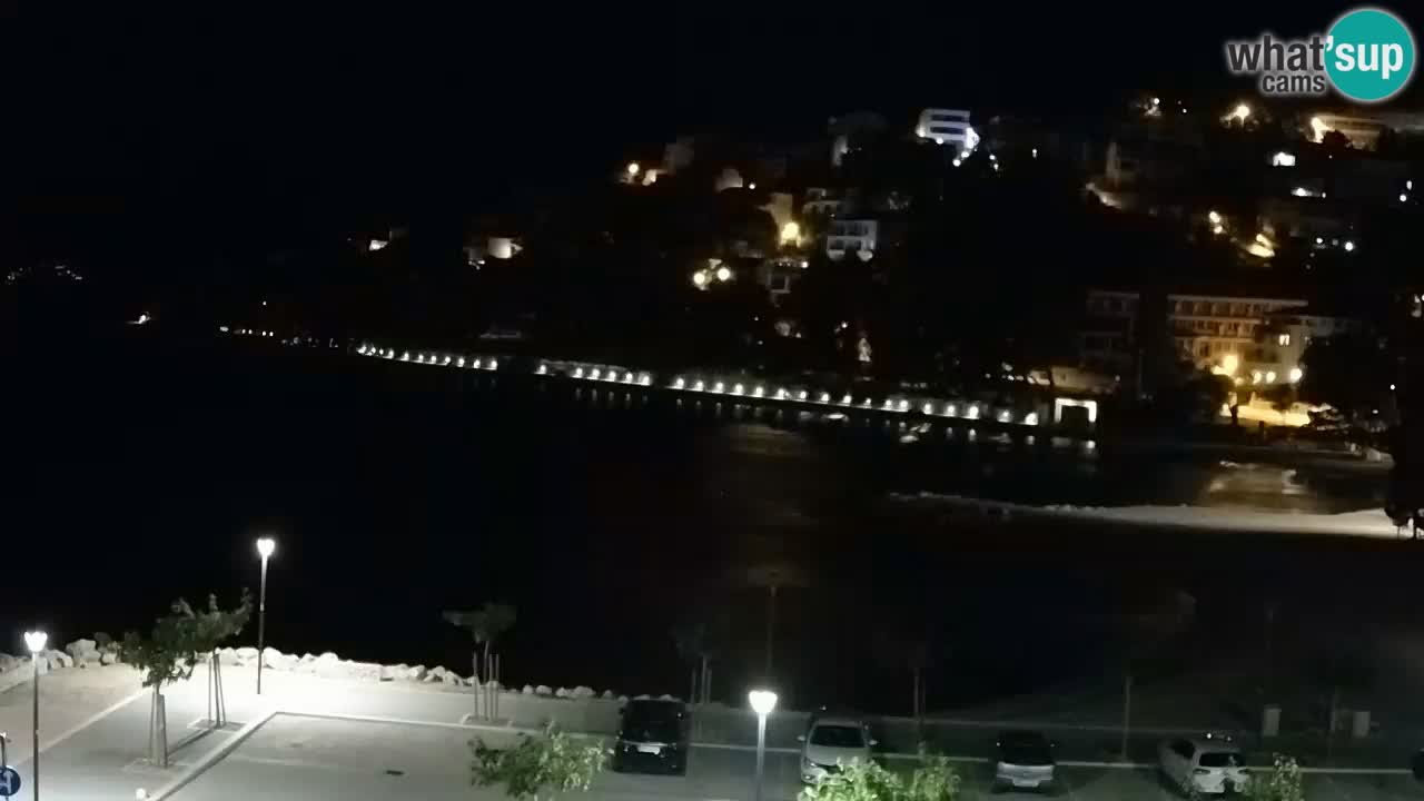 Baška Voda live webcam – spiaggia Podluka