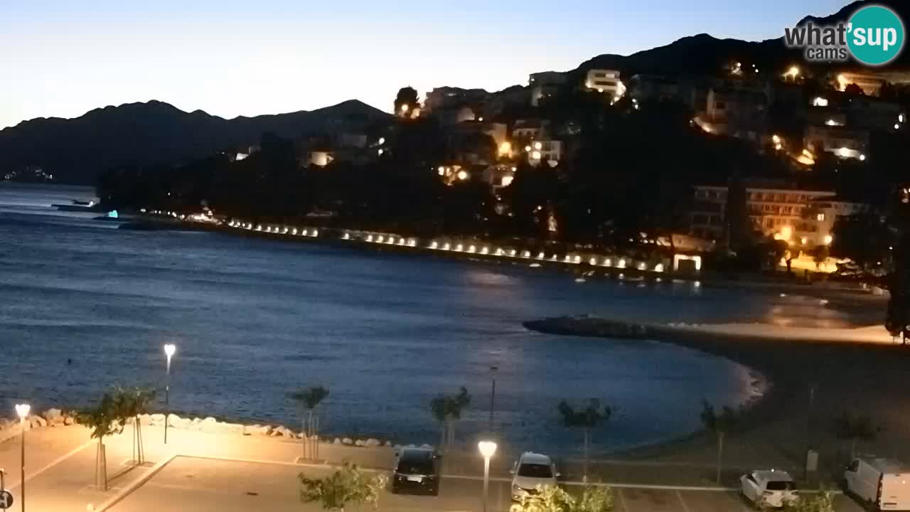 Baška Voda live webcam – spiaggia Podluka