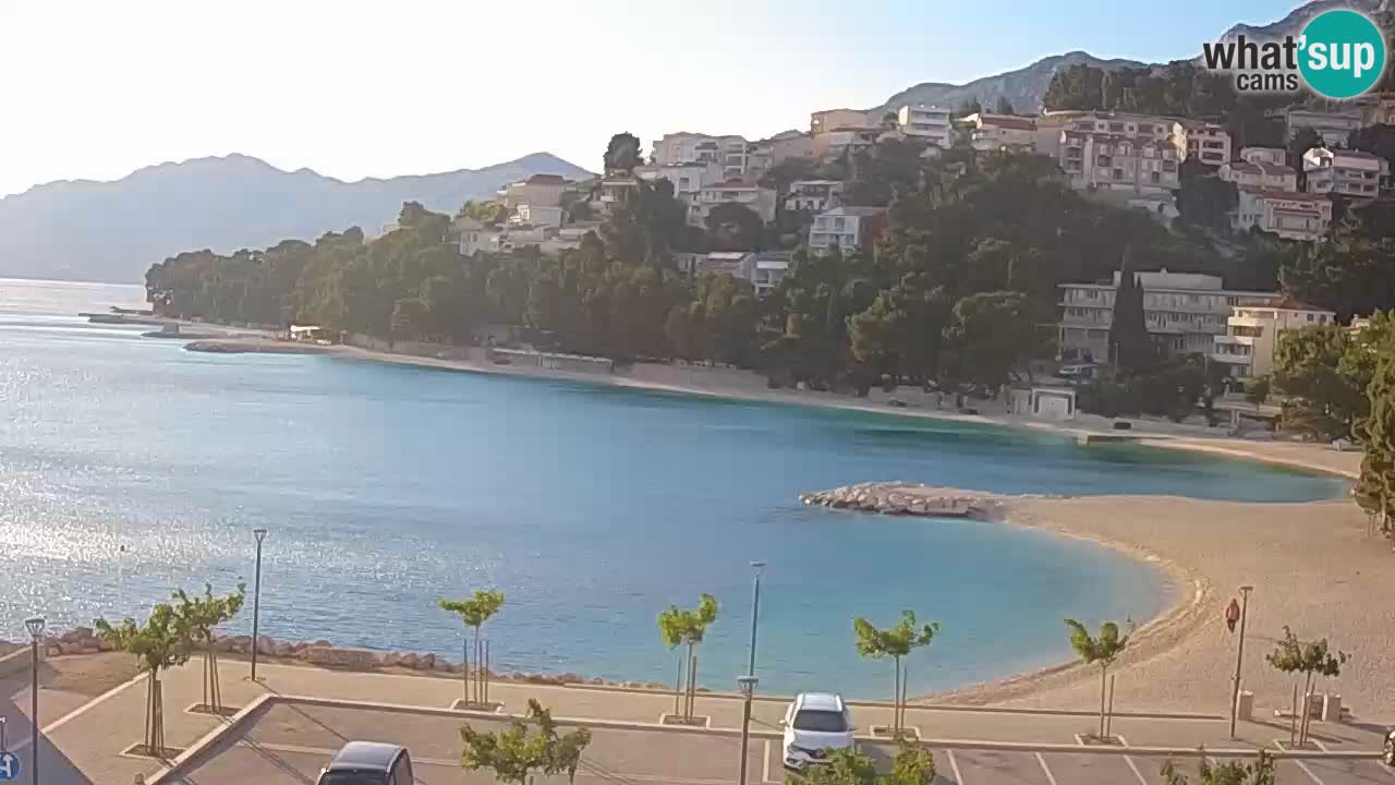 Baška Voda v živo – plaža Podluka
